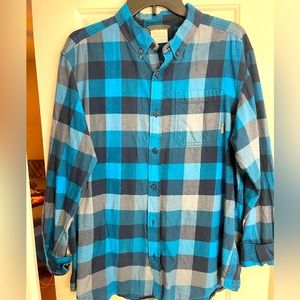 Columbia Bright Blue Flannel